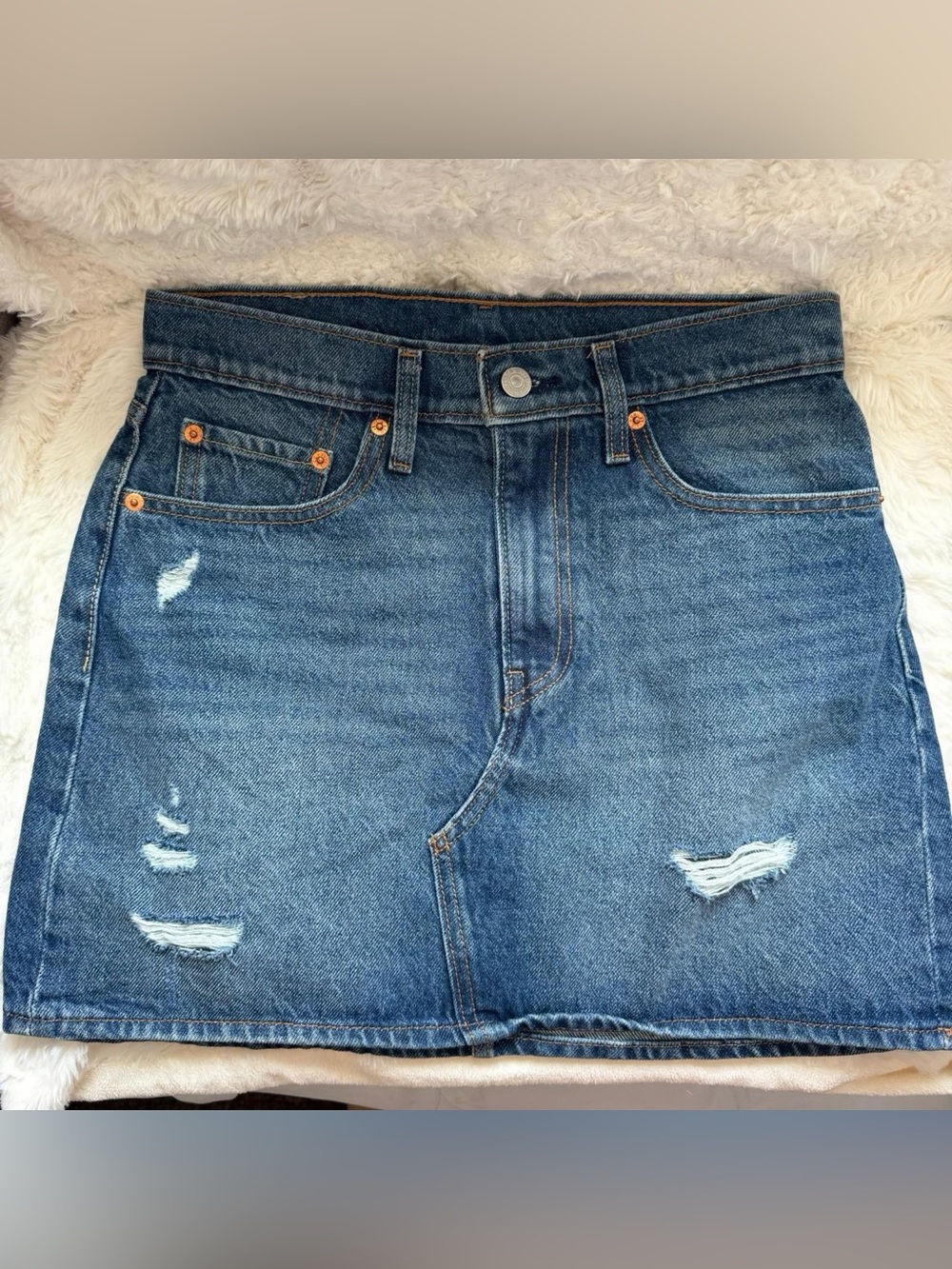 Y2k Denim Mini Skirt View 2